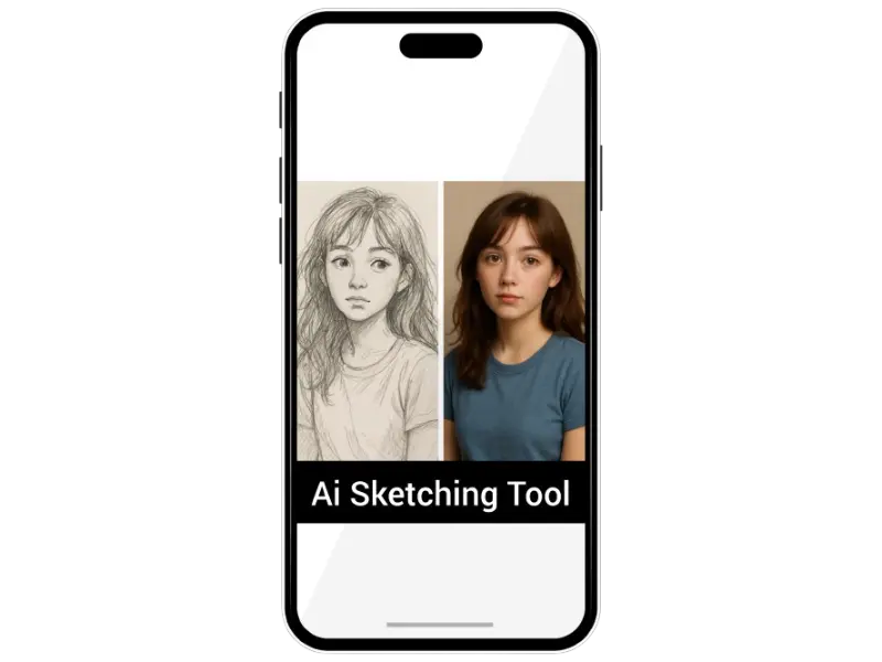 Image of AI sketching filter of Remini MOD APK