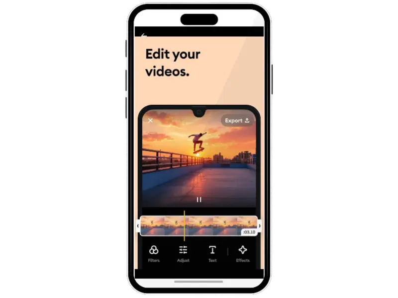 Video editing screenshot of Remini APK