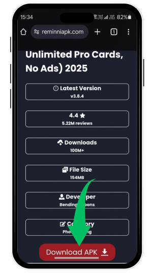 image of method for installation of remini mod apk