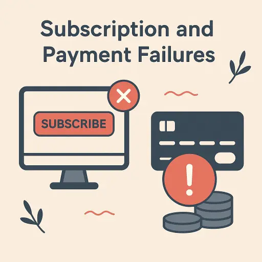 image representing subscription and payment failure problem in remini