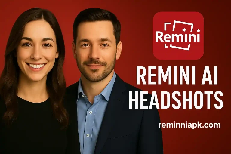 feature image of remini ai headshots