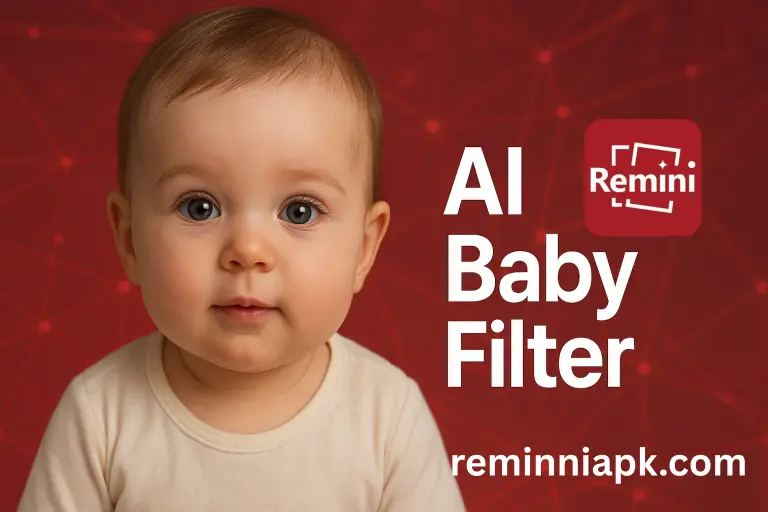 feature image of remini ai baby filter