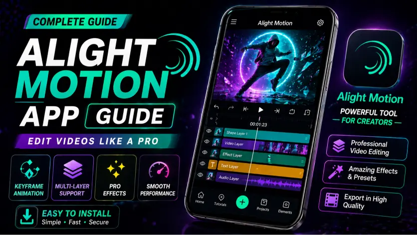 featured image of alight motion apk guide